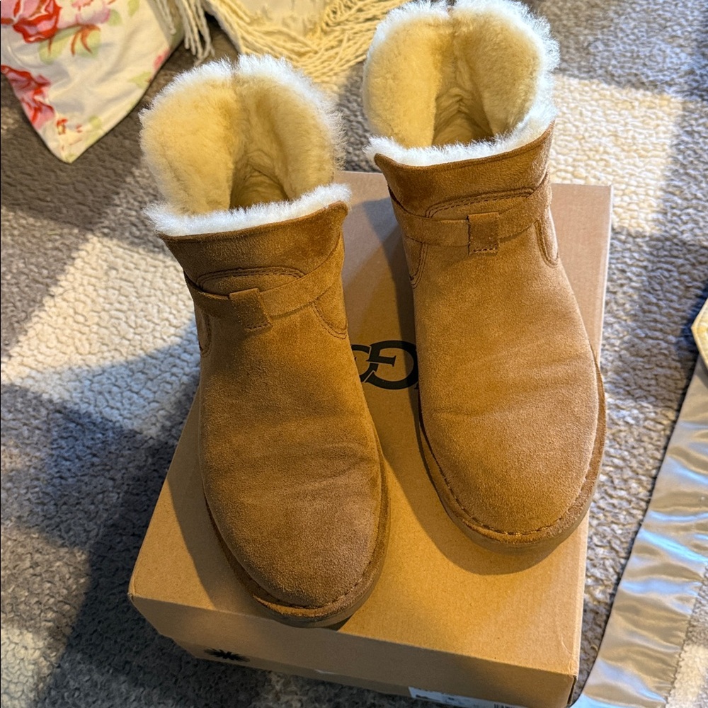 UGG Chestnut Suede Boots